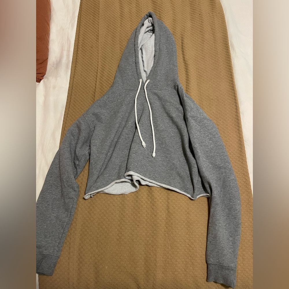 Gray Women’s Cropped Hoodie